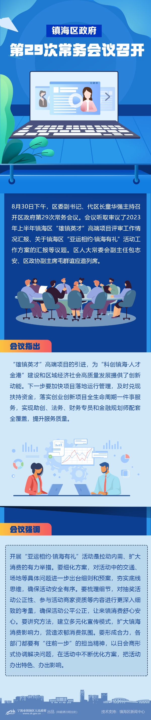 2023年8月30日镇海区人民政府第29次常务会议图解